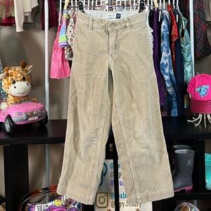 THE GAP Thick corduroy Tan Cream Easy Fit Trouser Size 7 Slim